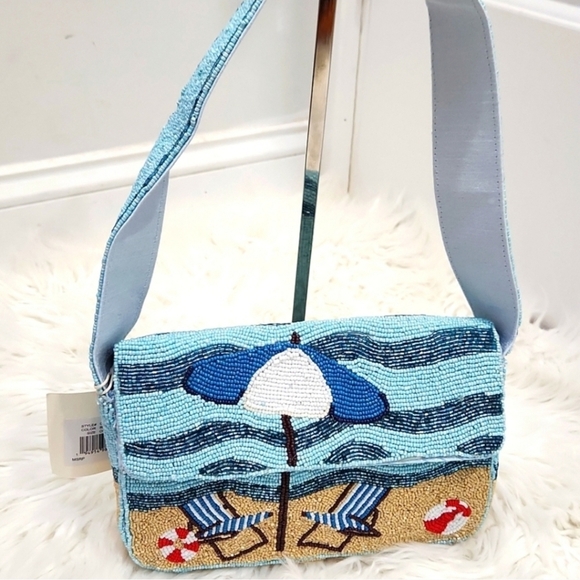 🔹️Viral Beach Balls-   Beach Themed Beaded Shoulder Bag - Picture 4 of 6